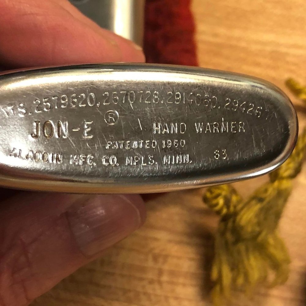 2 ALADDIN Hand Warmers with Drawstring Bags JON-E Stainless Steel - Picture 3 of 6